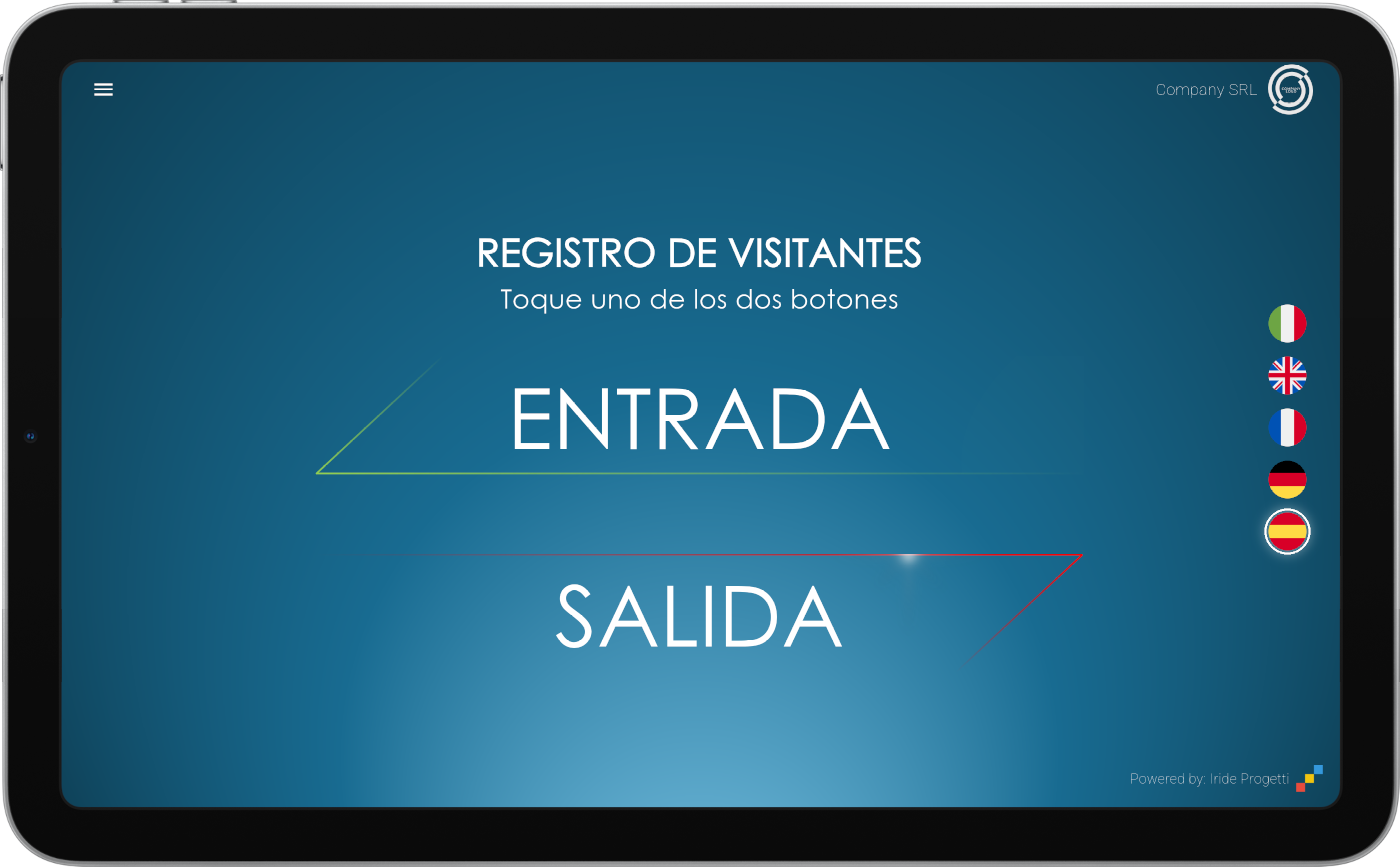 Aplicación IRIGuest para el registro de visitantes